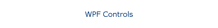 WPF Controls