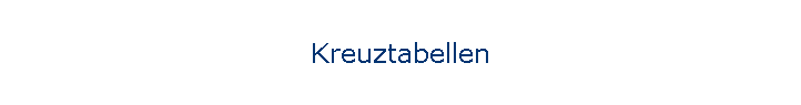 Kreuztabellen