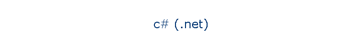 c# (.net)
