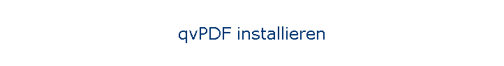 qvPDF installieren