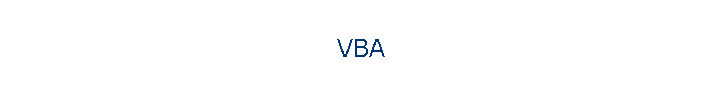 VBA