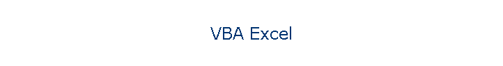 VBA Excel