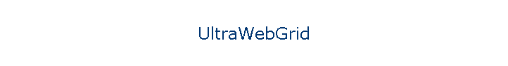 UltraWebGrid